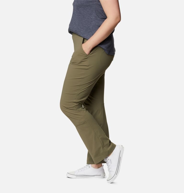 Women's Columbia Saturday Trail Stretch Pants Olive | Plus Size CA-N5318